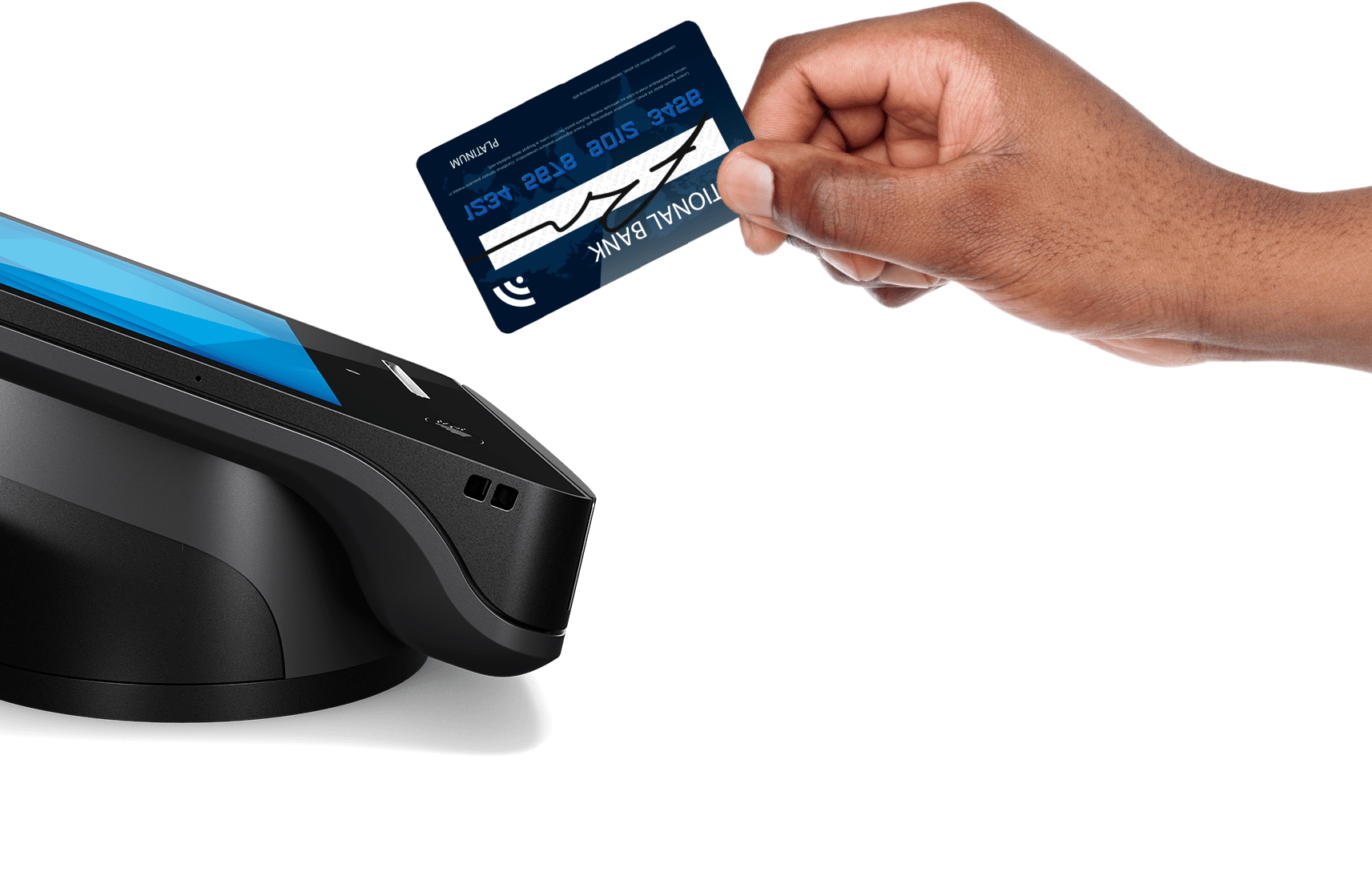 Elo_Pay_7-inch_on_printer_stand_tap_nfc_payment